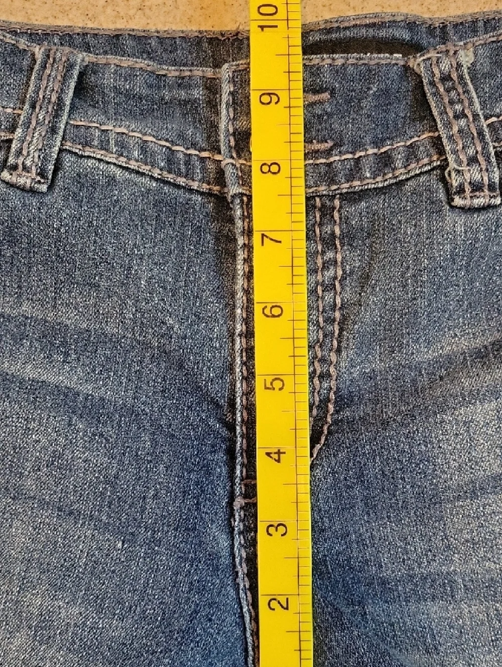 Nine West Denim Rolled Cuff Women's Shorts Size 6 Flap Pockets